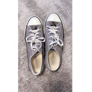 Converse Grey & White Low Tops